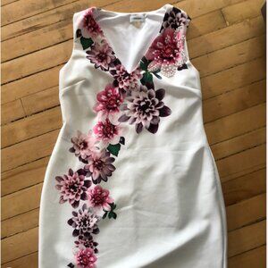 Calvin Klein White Floral Dress